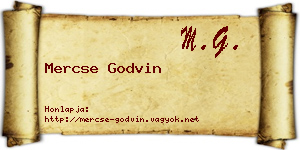 Mercse Godvin névjegykártya